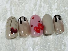 チョコソース&ハート