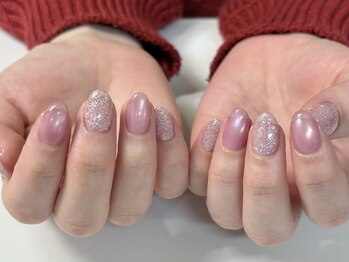 シピ ネイル(Chipi Nail)の写真/*シンプルで美爪見え*うるうる感が可愛いマグネットカラーは季節問わず大人気！春っぽいカラーがオススメ♪
