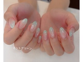 水色キラキラグラデーション