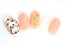 ネイルサロン ドレリッチ 大宮店(drerich)/【6990】パンダヌーディーカラー