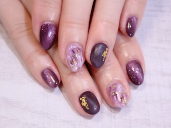 ラルネイル 大宮(Lull. nail)/＊大人＊マーブルチョコ＊