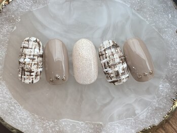 ツイードネイル　定額Bコース　