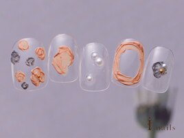 韓国個性派クリアネイル