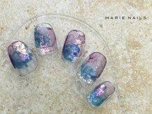 マリーネイルズ 横浜店(MARIE NAILS)/定額￥6,600 インクホロ 0821b