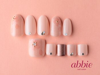 ネイルサロン アビー グランデュオ蒲田店(abbie)/【桜ネイルフット2022】¥12155