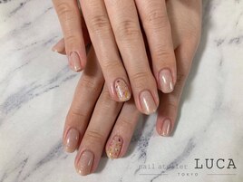 R-154 大人可愛い押し花ネイル