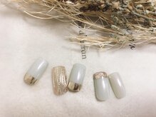 キキネイル たまプラーザ店(kikinail)/3月定額B ボーダーネイル