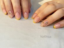 ネイル ドゥ 岡山駅前店(Nail Doux)/イエローフレンチ