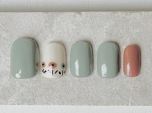 カラ ネイル 中津店(calla nail)/パステルカラー×お花
