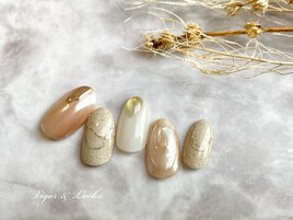 ベージュ　砂ジェル　ニュアンス