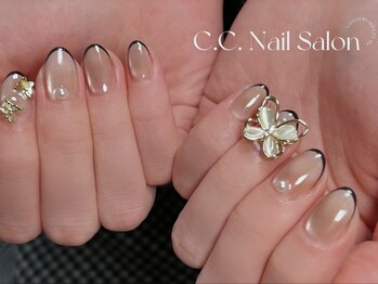 シーシーネイルサロン 池袋(C.C.Nail salon)/マグネットフレンチ