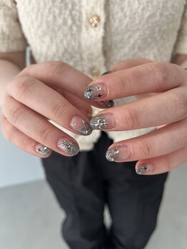 ジュアネイル(jouer nail)/ラメグラ クロムネイル☆