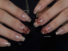 ジェミーネイル シンジュク(Jemiy nail shinjuku)/【Saki】ハートリボン¥9910