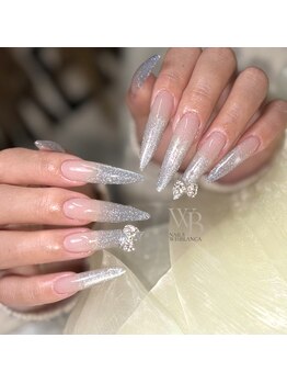 ネイルズ ウィスブランカ(Nails wisBlanca)/長さだしフラッシュネイル