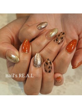 ネイルズリアル(nail's REAL)/ニュアンスレオパード