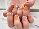 オレンジ系で夏っぽく！