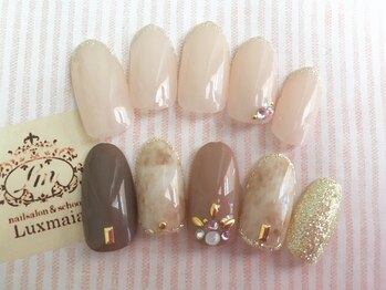 ネイルサロンアンドスクールラグマイア(Luxmaia)/ヌーディーネイル
