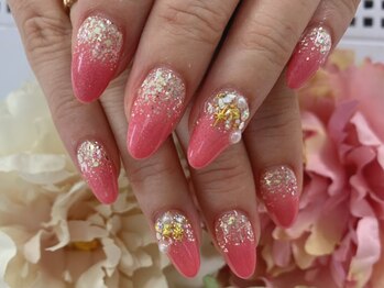 ディーネイル 天王寺(D-nail)/(松崎)キラキラグラデ☆
