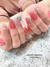 プライベート ネイルサロン マーマ(murmur)/ピンクシェルネイル