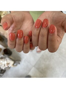 プチナノ(petitnano)/ ワンカラーもやもや塗りネイル