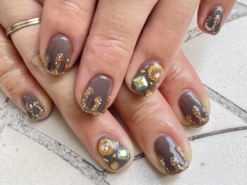 クォーターリゾートネイル(QUARTER RESORT nail)/ビジューネイル☆