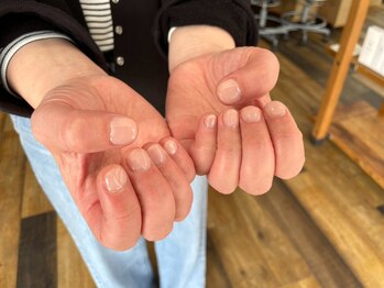 サンカリネイル バイ ヴァラ 新居浜 船木店(sankari nail by VALLA)/オフィスに溶け込むナチュラル系