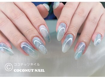 ココナッツネイル/マーブルネイル
