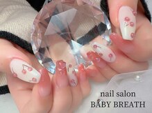 ベイビーブレス(BABY BREATH)/持ち込み☆春ネイル