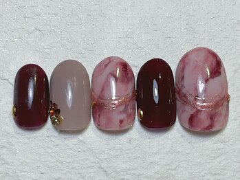 ネイルビート(NAIL BEAT)/ニュアンスネイル マーブル