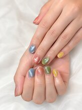 エイチサロン(H salon)/カラフルマグネットネイル