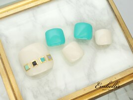 (1010)塗りつぶしFootネイル