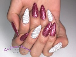 【ロングネイル】アニマルネイル