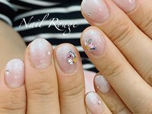 ネイルルージュ(Nail Rouge)/白グラデーションネイル