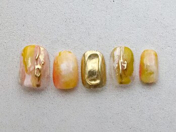 ルフトエーデ(LUFT Ode)/【Art 10】Yellowマットネイル