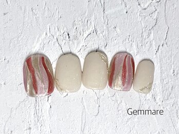 ステンドグラス風ネイル