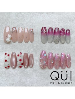 クワイ(Qui)の写真/シンプルデザインもお任せ下さい☆ワンカラー/カラグラ/フレンチネイルなど爪を綺麗に魅せるデザインも◎