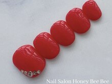 ハニービービー(Honey Bee Bee)/レッドストーンフットネイル