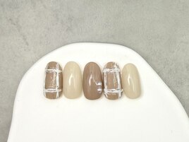 マットチェックネイル
