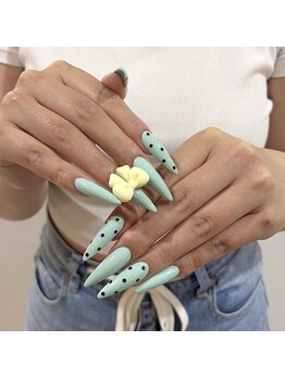 アンジェリーク 本店(Angelique)の写真/ジェルエックス長さだし特化☆美フォルムで叶える理想の指先