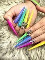 ネイルフォーカス(NAIL FOCUS) カラフルネオングラデ