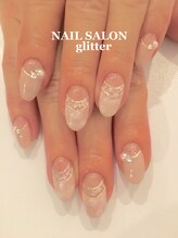ネイルサロン グリッター(NAIL SALON glitter)/大人シェルネイル