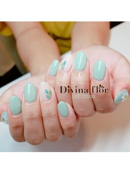 キイコネイル(kiiko.nail)/スモーキーグーリーンネイル