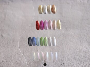 カラフルミラーネイル♪