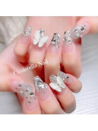 【スカルプ長さだしネイル】