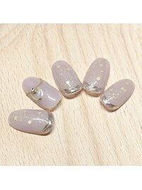 ハートネックレスネイル