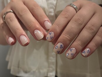 ネイルズ ララ(nails Lala)/ブルーフラワー