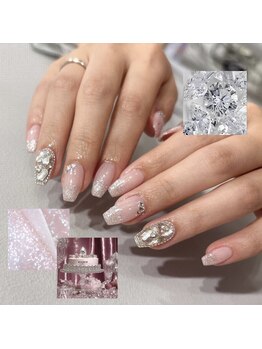 Nailsalon Mofume【ワンホン/パラジェル&フィルイン】/キラキラ埋め尽くしネイル