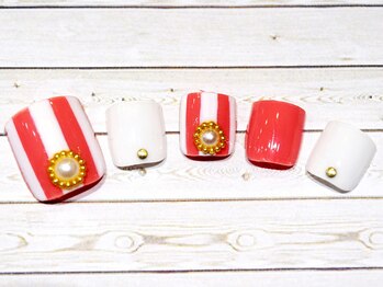 エムズスタイル ネイルバー(M's Style NAIL BAR)/フット定額デザイン