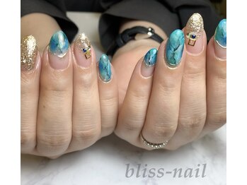 ブリスネイル(bliss-nail)/大理石ネイル