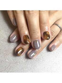 アンドエミニー エン ラボーテ(& EMINY 艶 la beaute)/べっこうネイル